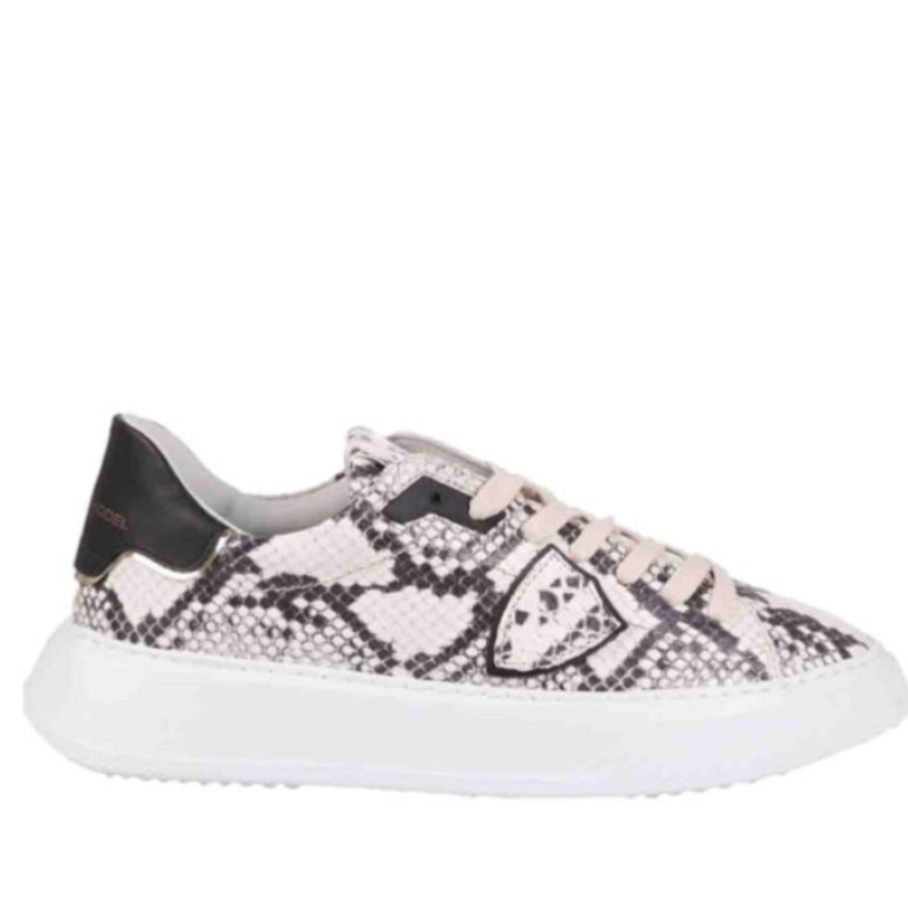 Philippe Model Temple Sneakers Snake Skin Animal Print